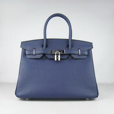 HBK30DBS009 Birkin 30CM Dark Blue (argento)